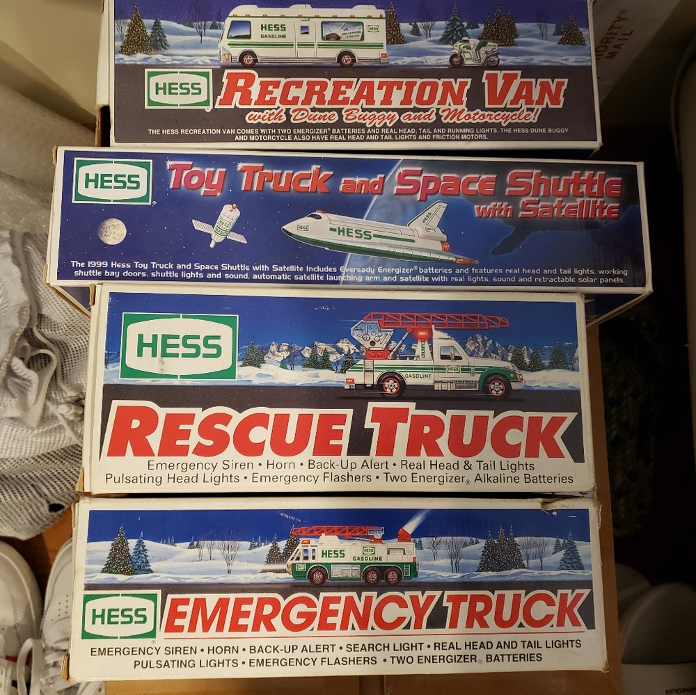 4 hess trucks